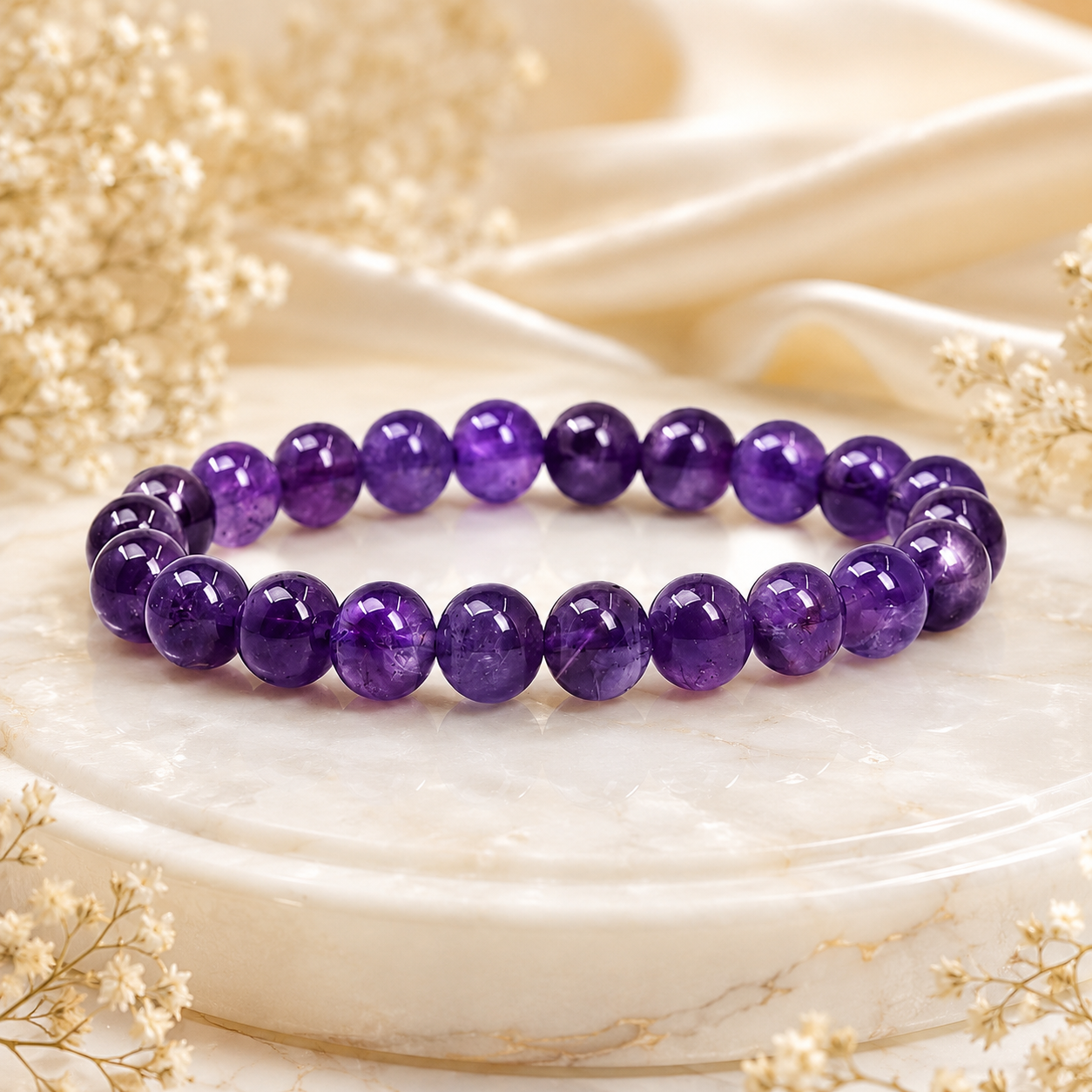 Amethyst Gemstone Bracelet