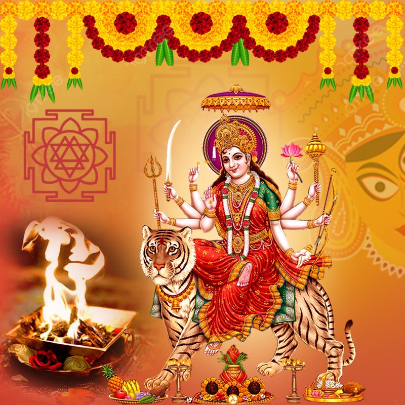 Goddess Durga Puja, Yajna, Mantra Jaap