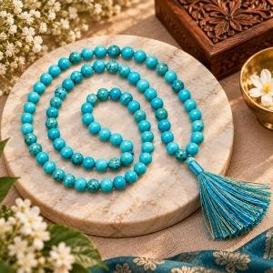 Turquoise Mala - 108 + 1 Beads