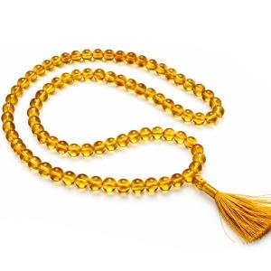 Yellow Citrine Mala - 108 + 1 Beads