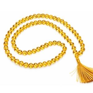 Yellow Citrine Mala - 108 + 1 Beads