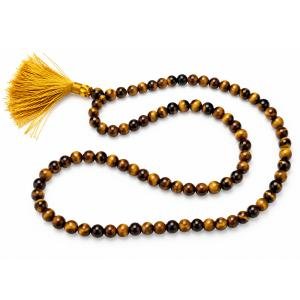 Tiger's Eye Mala - 108 + 1 Beads