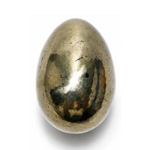 Natural Pyrite Egg - 120 Grams