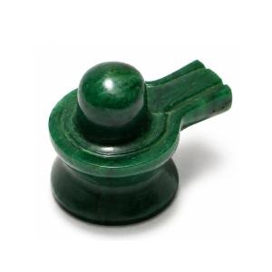Natural Green Jade Shivling - 122 Grams