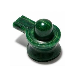 Natural Green Jade Shivling - 122 Grams