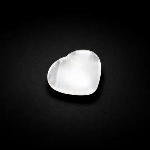 Selenite Gemstone Heart - 110 Grams